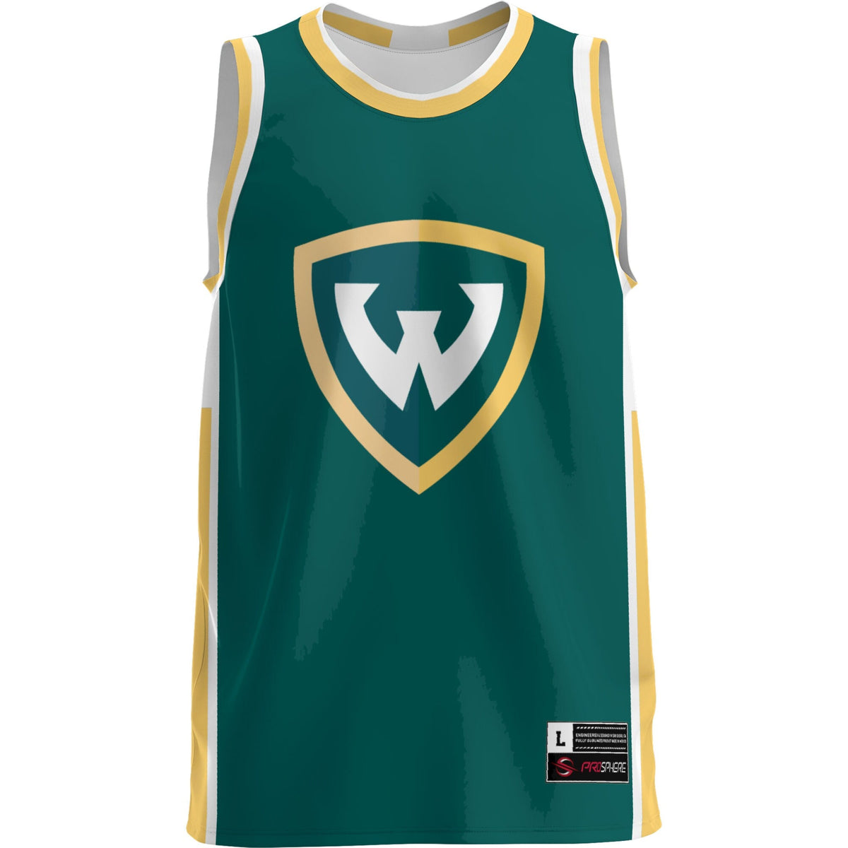 Wayne State Wildcats Lightweight Basketball Jersey - Green