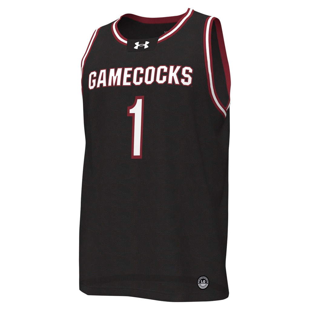 #1 Black South Carolina Gamecocks Replica Basketball Jersey