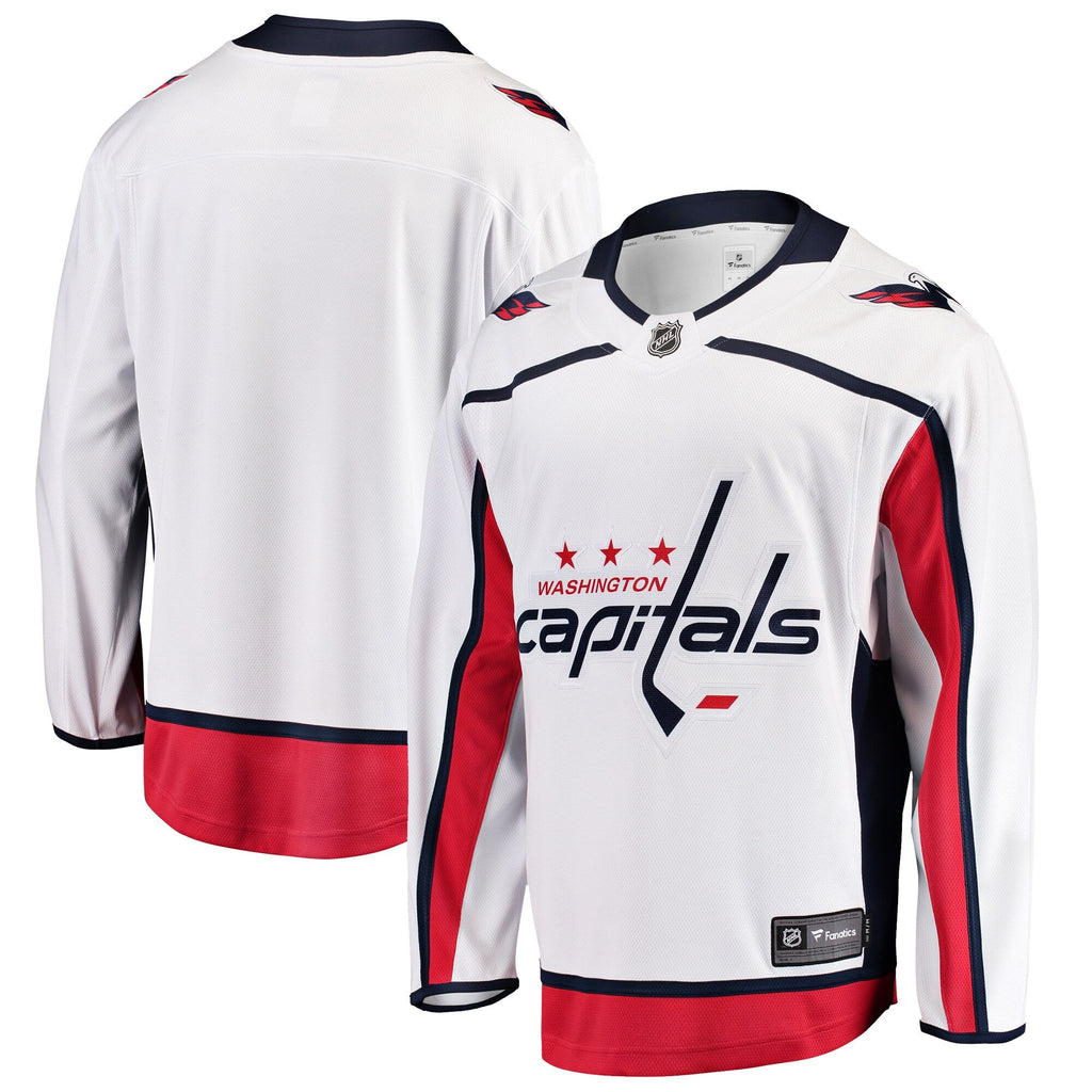 Washington Capitals White Breakaway Away Hockey Jersey