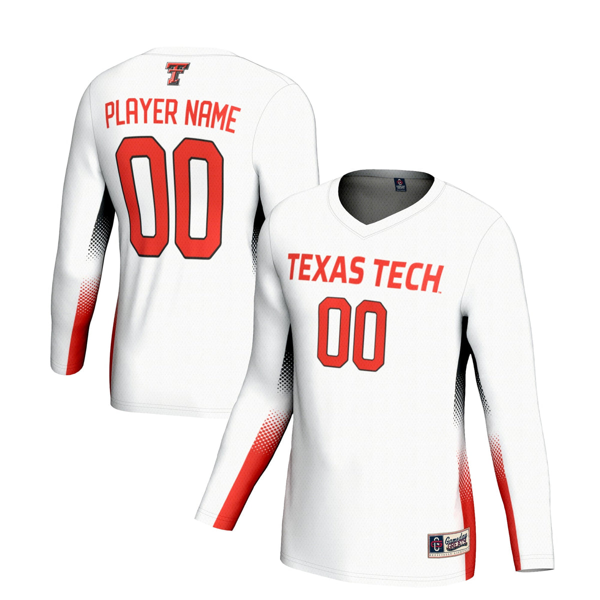 Texas Tech Red Raiders Adult NIL Lightweight Volleyball Jersey - White