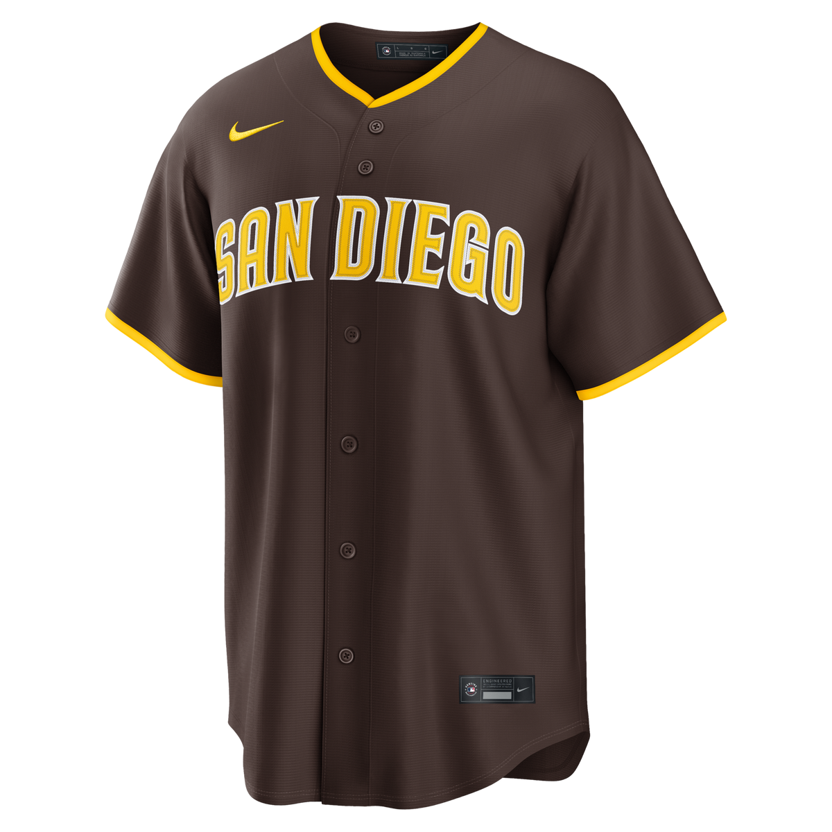 San Diego Padres Jackson Merrill Brown Road Replica Baseball Jersey