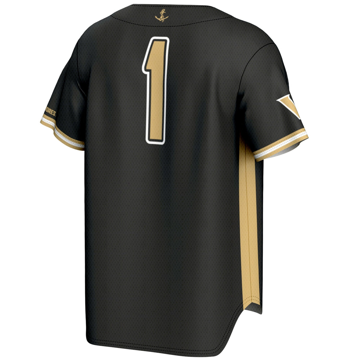 #1 Vanderbilt Commodores Lightweight Baseball Jersey - Black