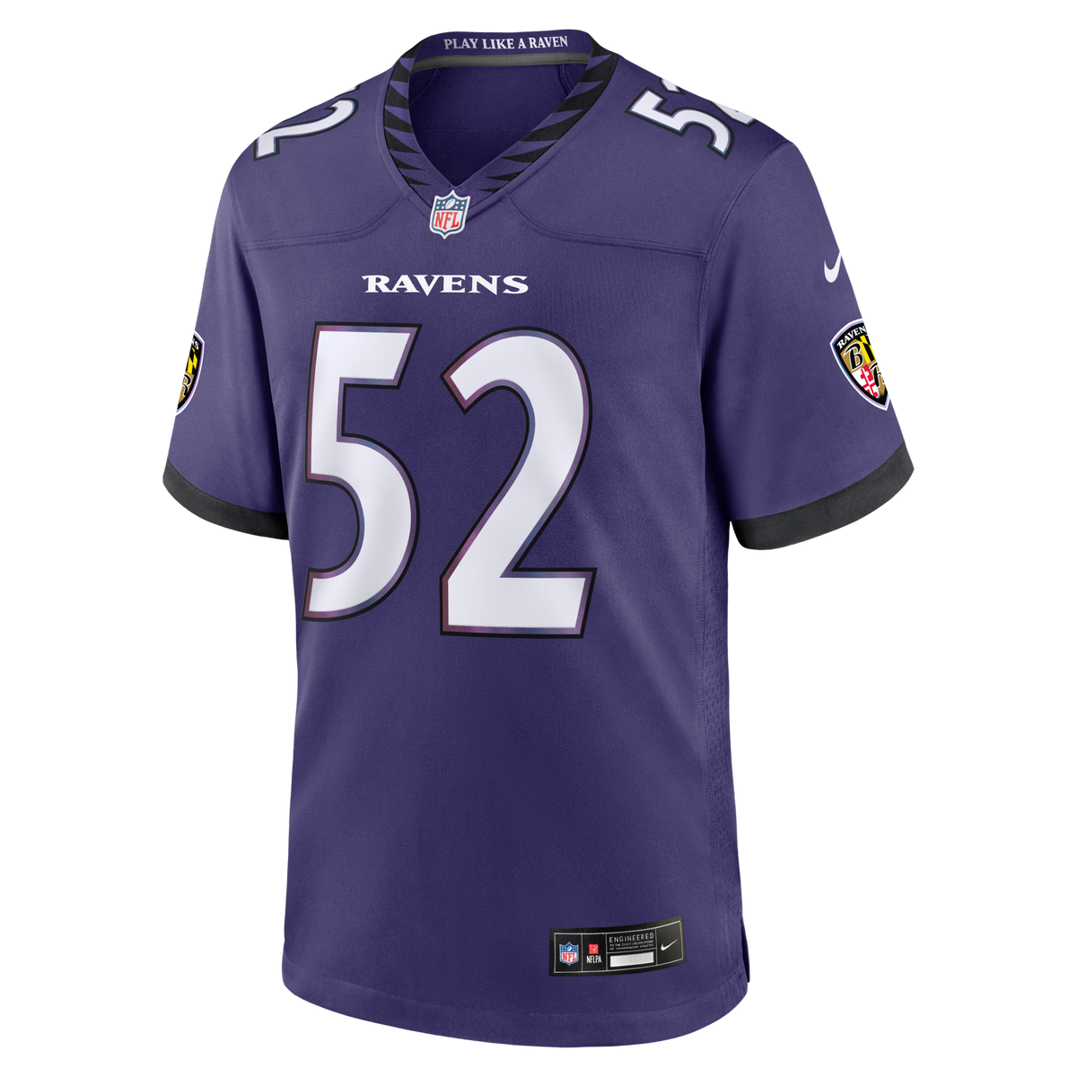 Baltimore Ravens Ray Lewis Purple Team Retired Player Game Football Jersey