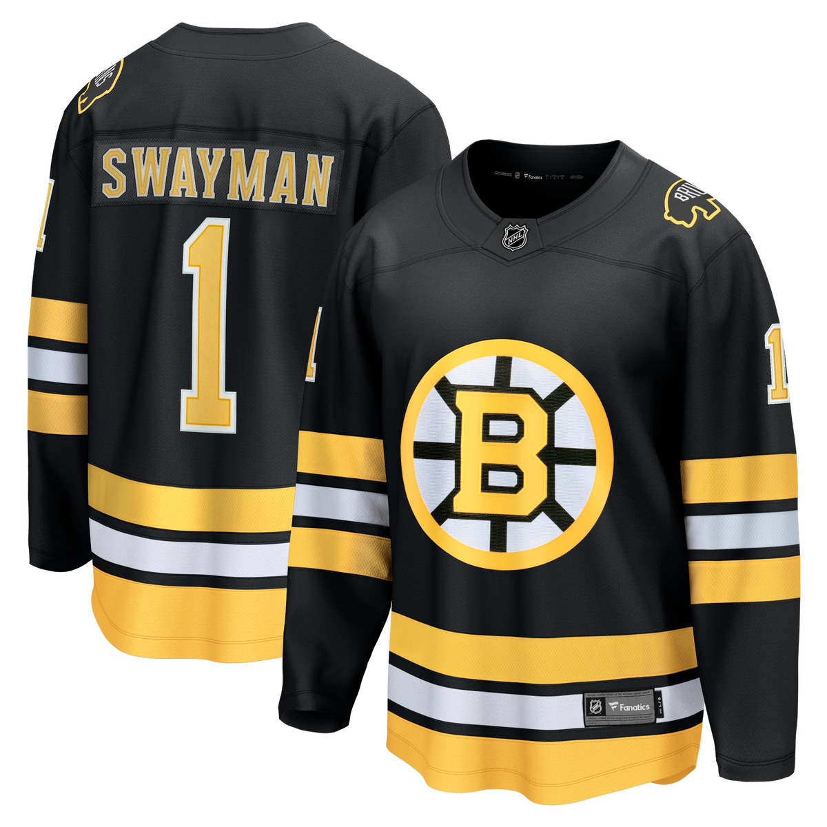 Boston Bruins Jeremy Swayman Black Home Breakaway Hockey Jersey