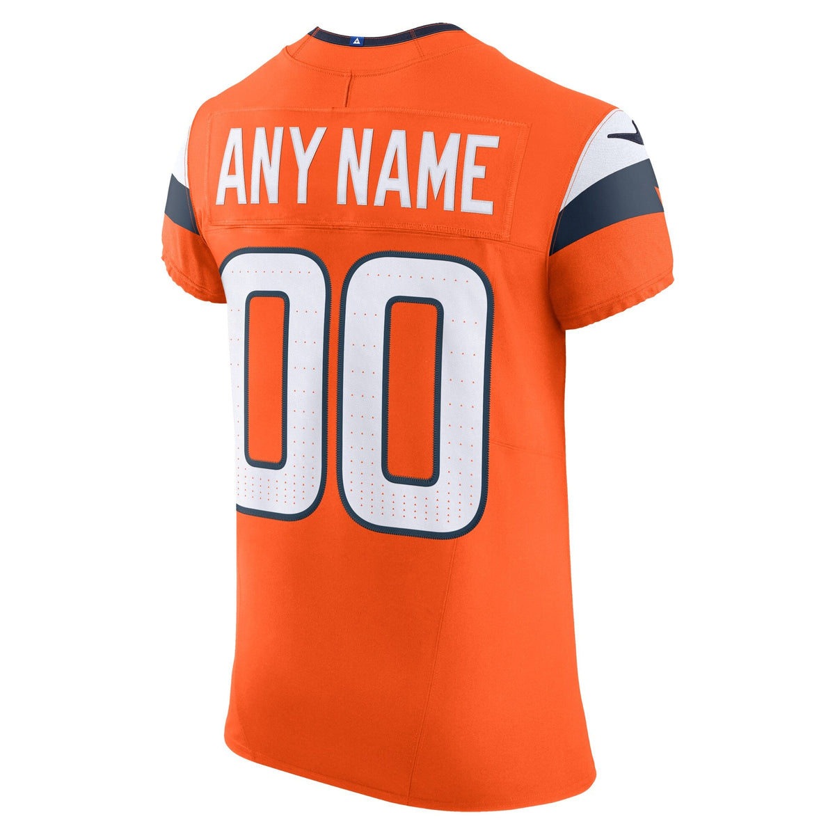 Denver Broncos Orange Team Vapor F.U.S.E. Elite Custom Football Jersey