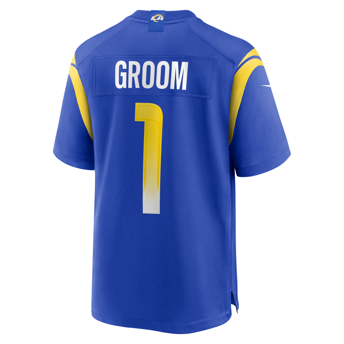 Los Angeles Rams Number 1 Groom Royal Game Football Jersey
