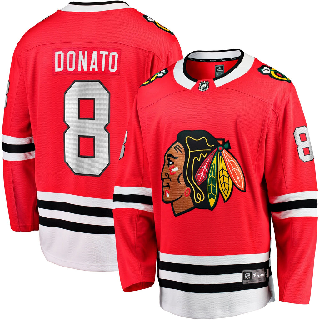 Chicago Blackhawks Ryan Donato Red Home Breakaway Hockey Jersey