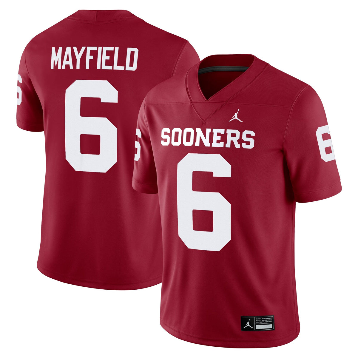 Baker Mayfield Crimson Oklahoma Sooners Alumni Player Game Jersey