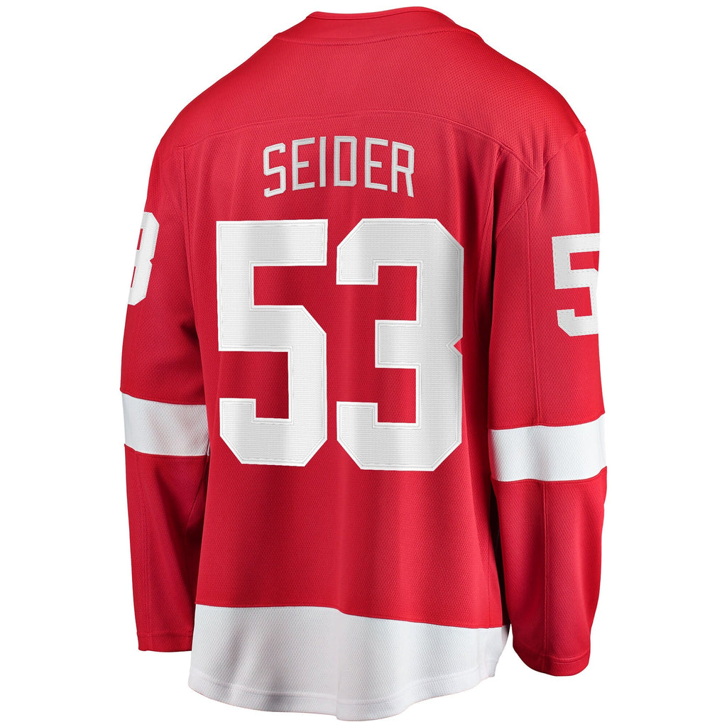 Detroit Red Wings Moritz Seider Red Home Breakaway Player Hockey Jersey