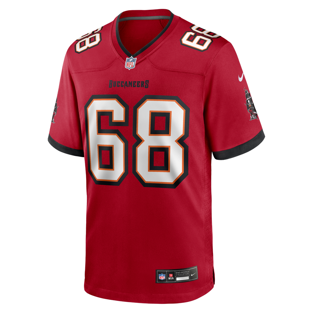 Tampa Bay Buccaneers Ben Bredeson Red Game Football Jersey