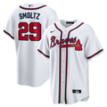 Atlanta Braves John Smoltz White Home Retired Player Replica Baseball Jersey