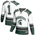 #1 Michigan State Spartans Hockey Jersey - White