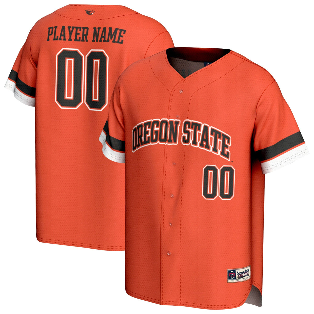 Oregon State Beavers NIL Pick-A-Player Lightweight Collegiate Baseball Fashion Jersey - Orange