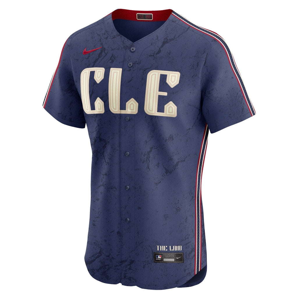 Cleveland Guardians Navy City Connect Elite Baseball Jersey