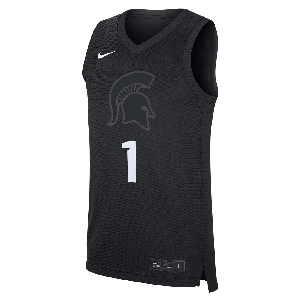 #1 Black Michigan State Spartans Alternate Replica Jersey