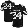 #24 Black Iowa State Cyclones Alternate Game Jersey