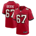 Tampa Bay Buccaneers Luke Goedeke Red Game Player Football Jersey