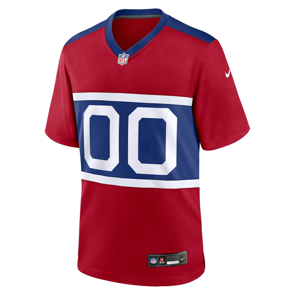 New York Giants Century Red Alternate Game Custom Football Jersey