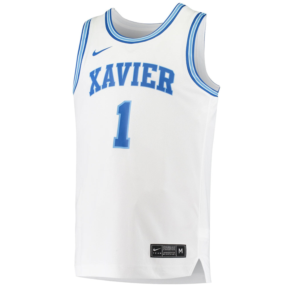#1 White Xavier Musketeers Replica Basketball Jersey