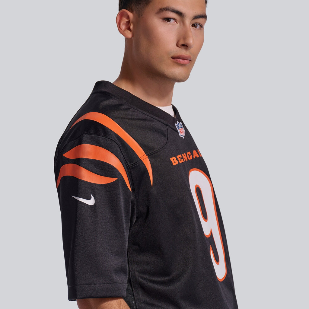 Cincinnati Bengals Joe Burrow Black Player Game Football Jersey