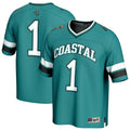 #1 Teal Coastal Carolina Chanticleers Lightweight Collegiate Football Fashion Jersey