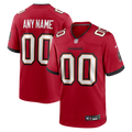 Red Tampa Bay Buccaneers Team Custom Game Football Jersey