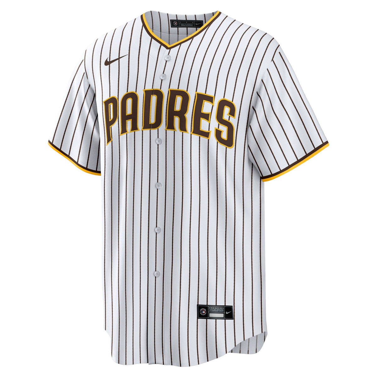 San Diego Padres White Home Blank Replica Baseball Jersey