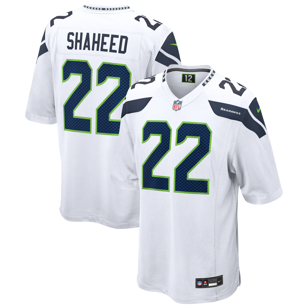 Seattle Seahawks Rashid Shaheed White Game Football Jersey