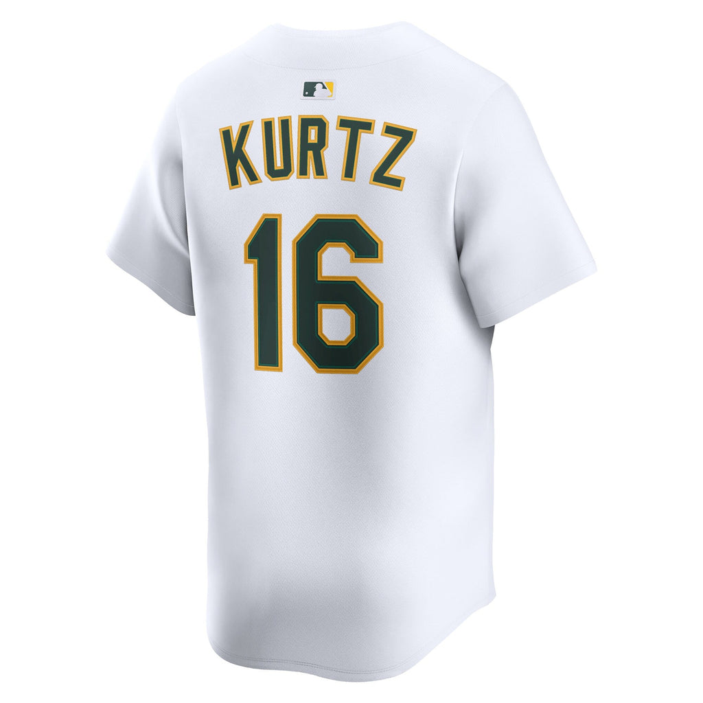 Athletics Nick Kurtz White Home Limited Player Baseball Jersey