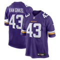 Minnesota Vikings Andrew Van Ginkel Purple Team Game Football Jersey