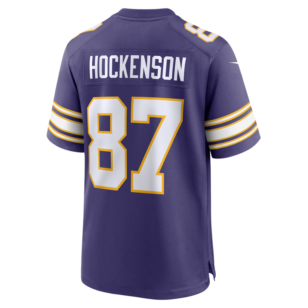 Minnesota Vikings T.J. Hockenson Purple Classic Player Game Football Jersey