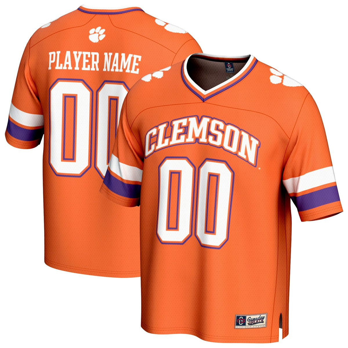 Clemson Tigers NIL Pick-A-Player Football Fashion Jersey - Orange