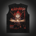 Eijiro Kirishima My Hero Academia Anime Tank Top - Red Riot Unbreakable Acid Wash Vest