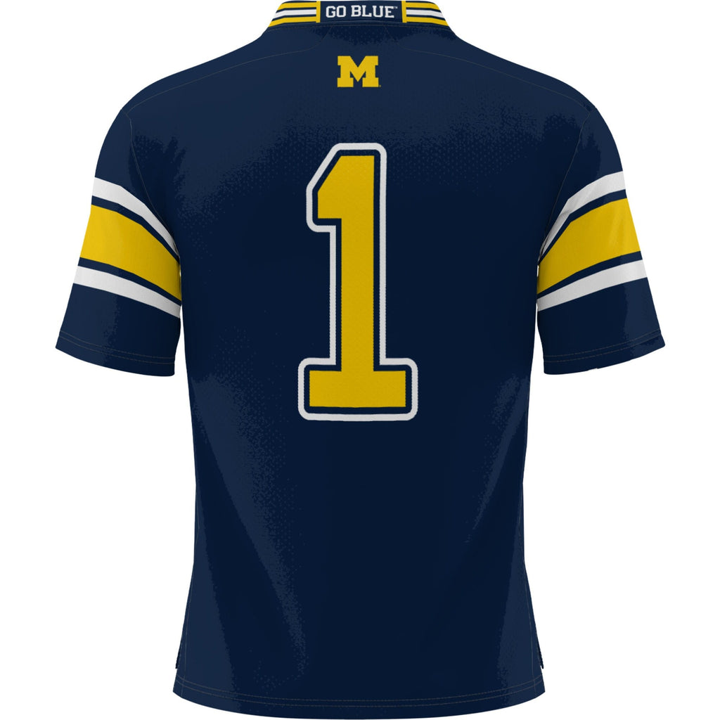 #1 Navy Michigan Wolverines Football Jersey