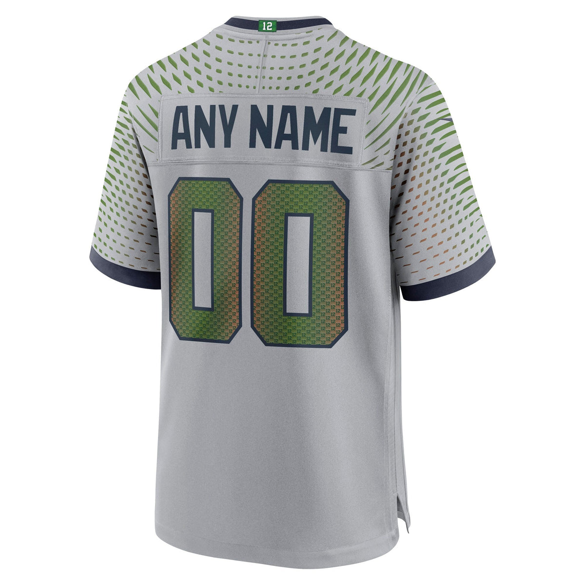 Seattle Seahawks Gray 2025 Rivalries Collection Custom Game Football Jersey