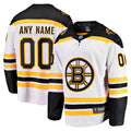 Boston Bruins White Away Breakaway Custom Hockey Jersey