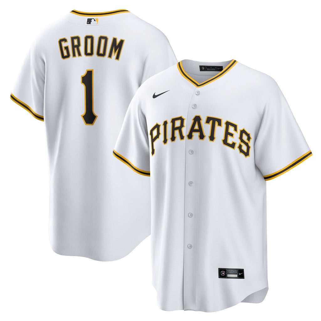 Pittsburgh Pirates White #1 Groom Home Replica Baseball Jersey