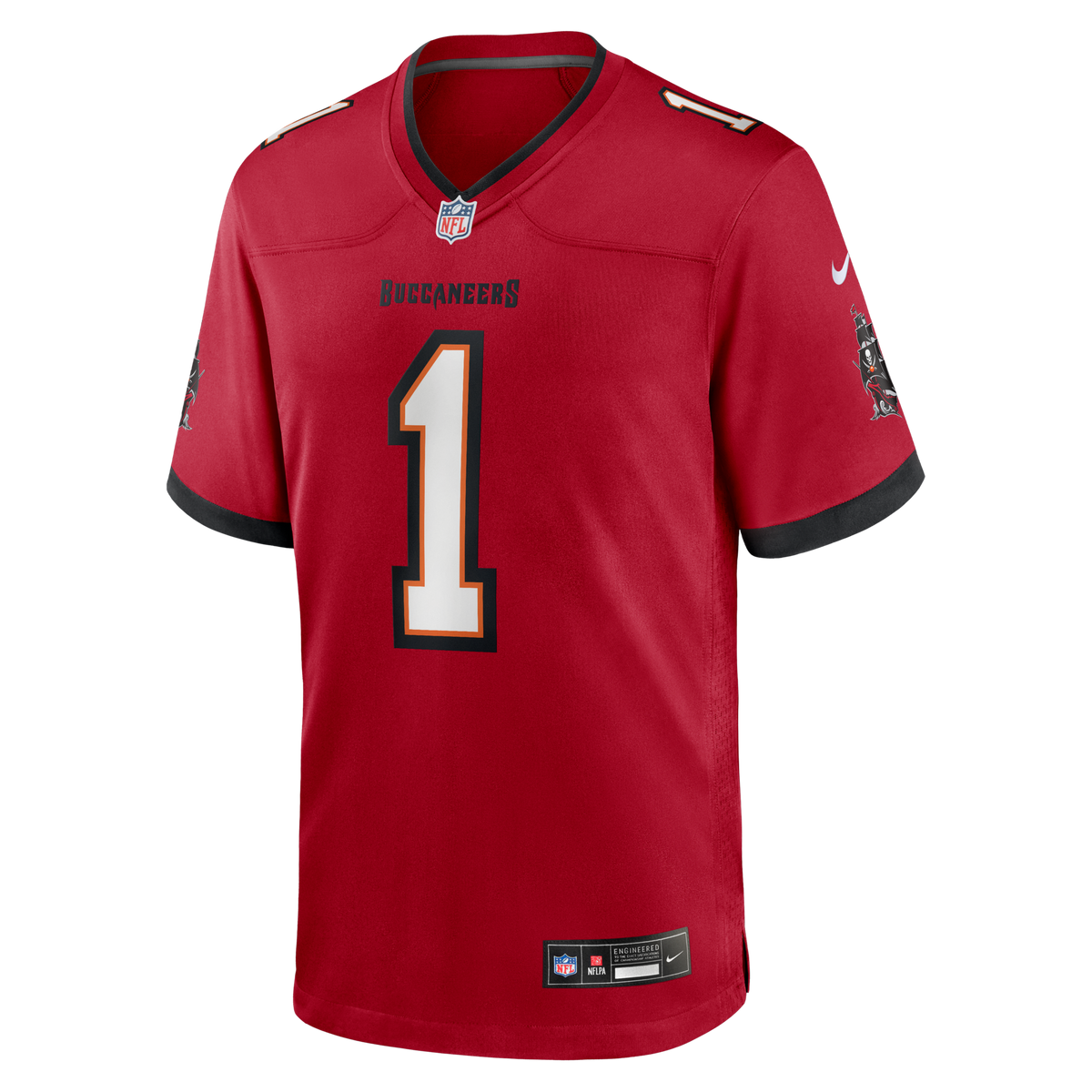 Tampa Bay Buccaneers Number 1 Groom Red Game Football Jersey