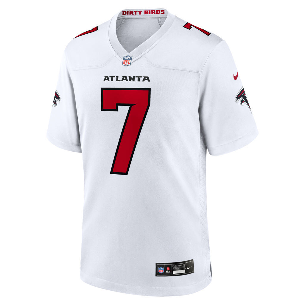 Atlanta Falcons Bijan Robinson White Game Football Jersey