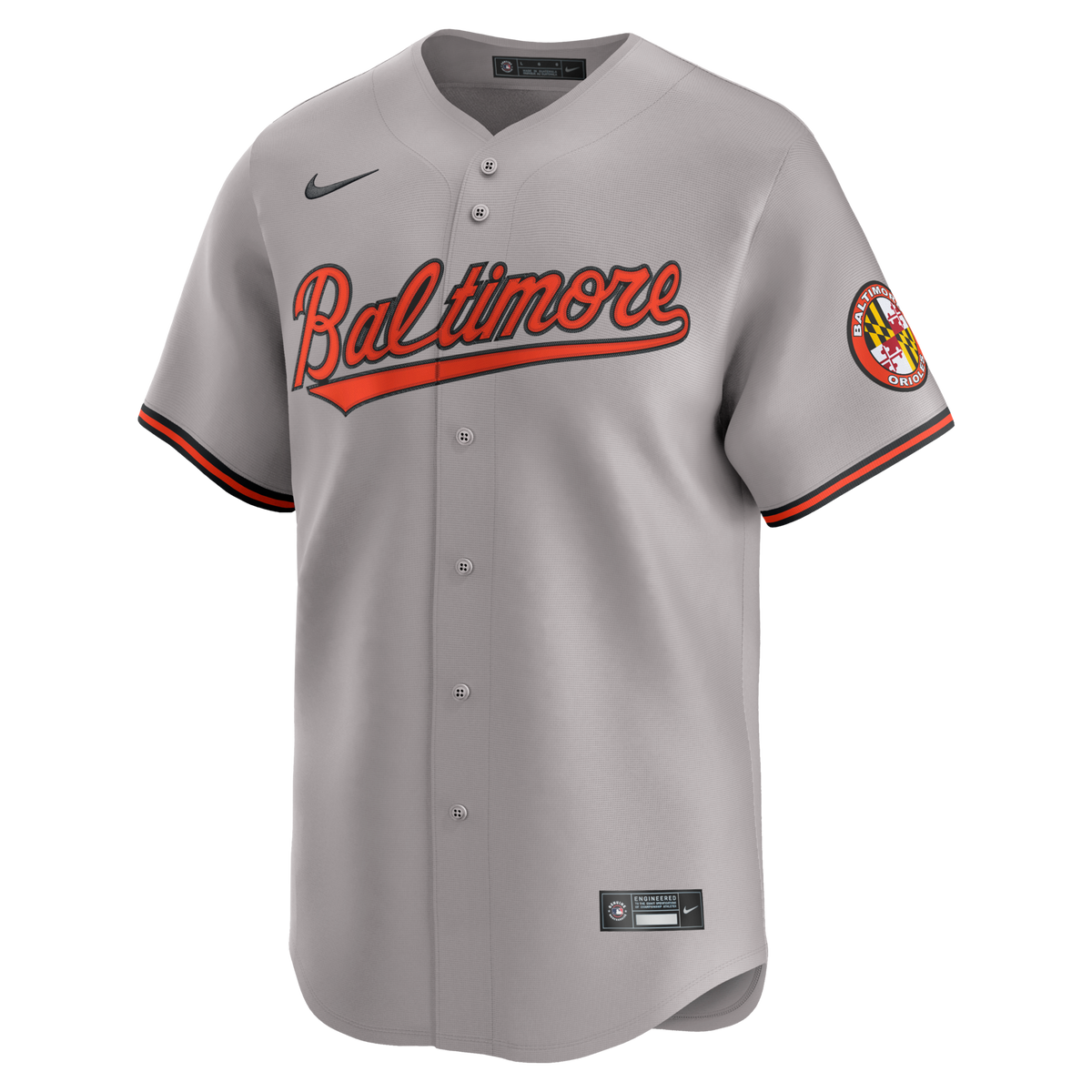 Baltimore Orioles Gray Road Limited Baseball Jersey