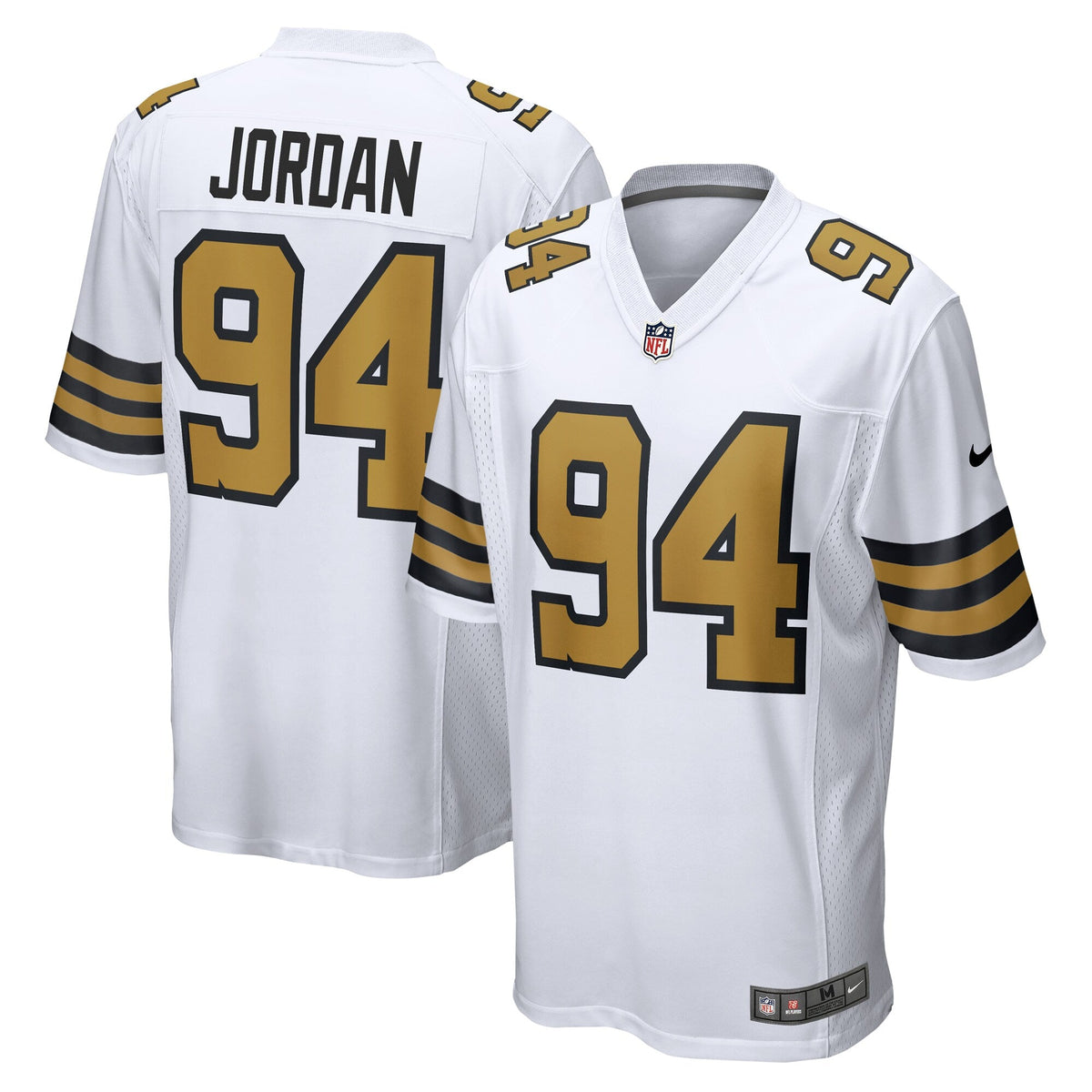 New Orleans Saints Cameron Jordan White Alternate Game Football Jersey
