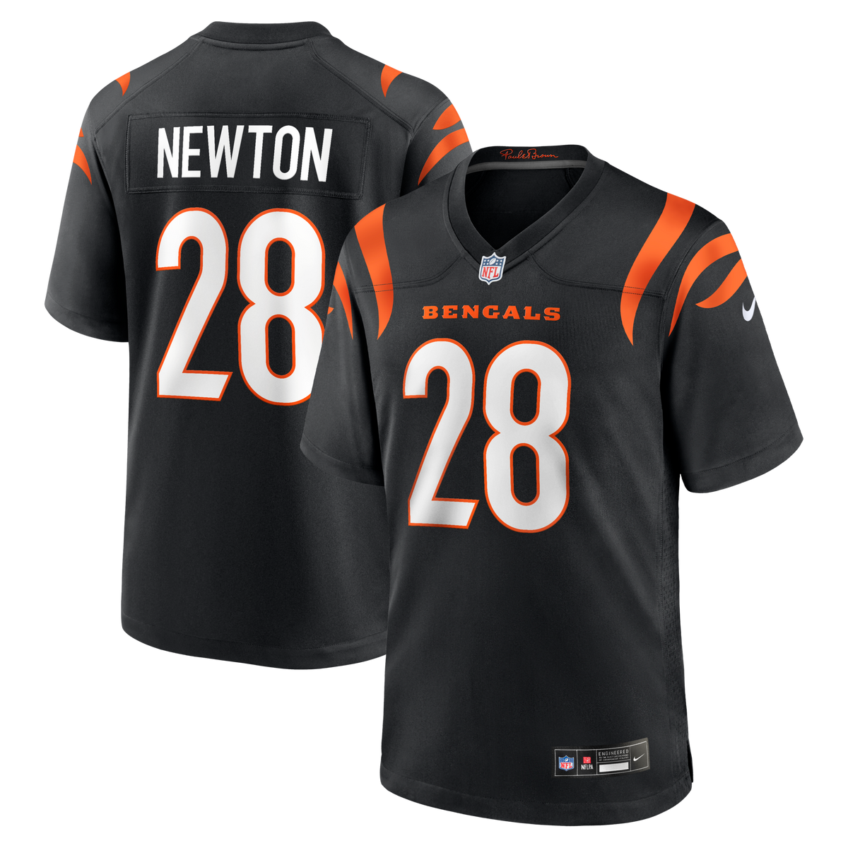 Cincinnati Bengals Josh Newton Black Game Football Jersey