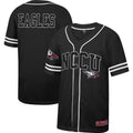 Black North Carolina Central Eagles Free Spirited Mesh Button-Up Baseball Jersey