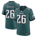 Philadelphia Eagles Saquon Barkley Midnight Green Team Game Football Jersey