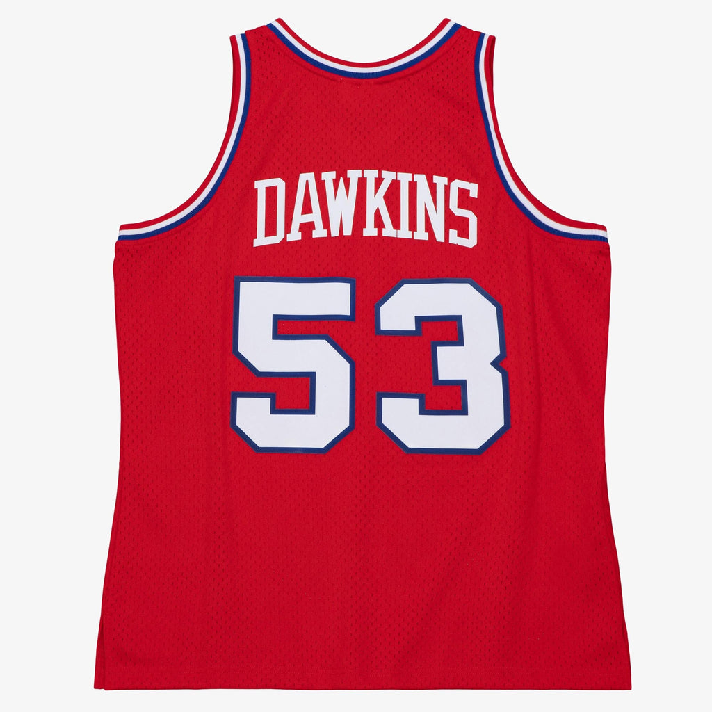 Philadelphia 76ers Darryl Dawkins 1979 Dark Jersey - University Red