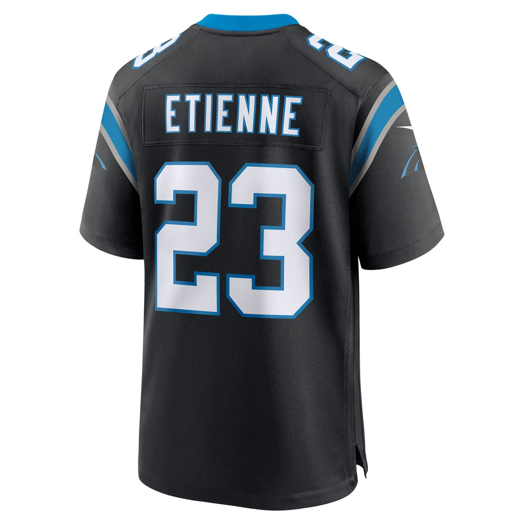 Carolina Panthers Trevor Etienne Black Team Game Football Jersey