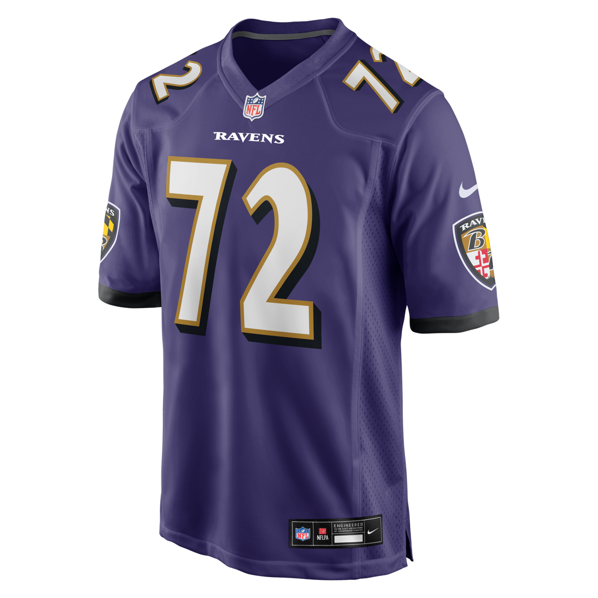 Baltimore Ravens Andrew Vorhees Purple Team Game Football Jersey