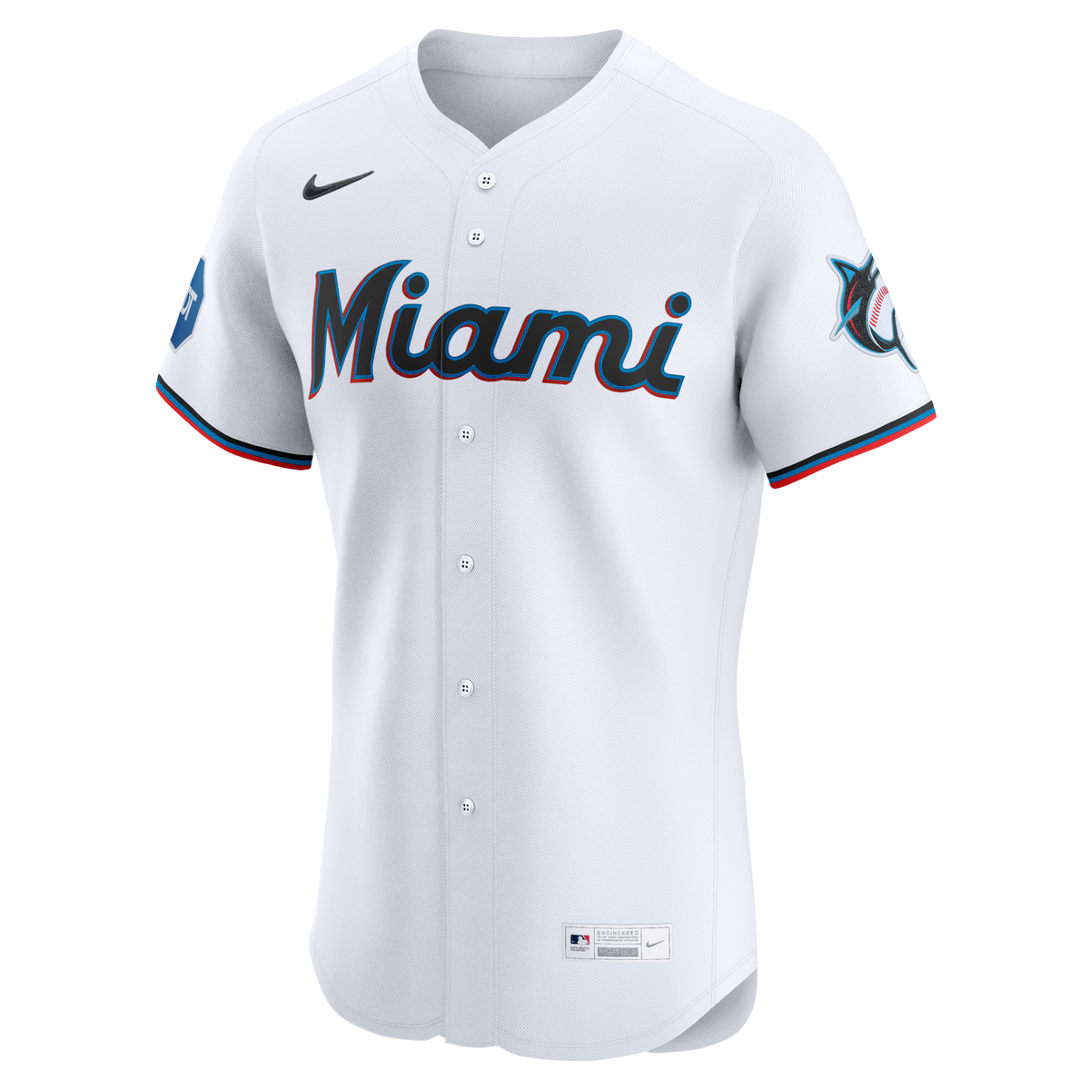 Miami Marlins White Home Elite Baseball Jersey