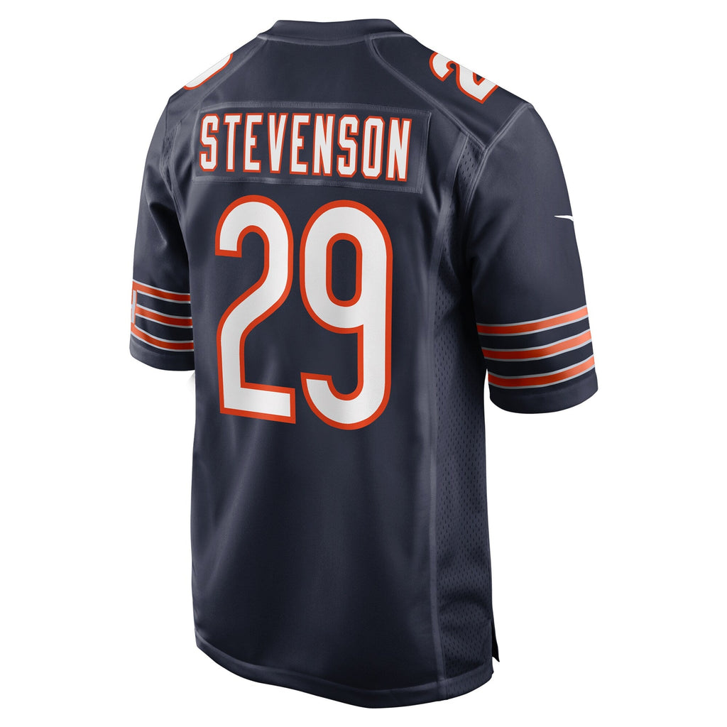 Chicago Bears Tyrique Stevenson Navy Game Football Jersey