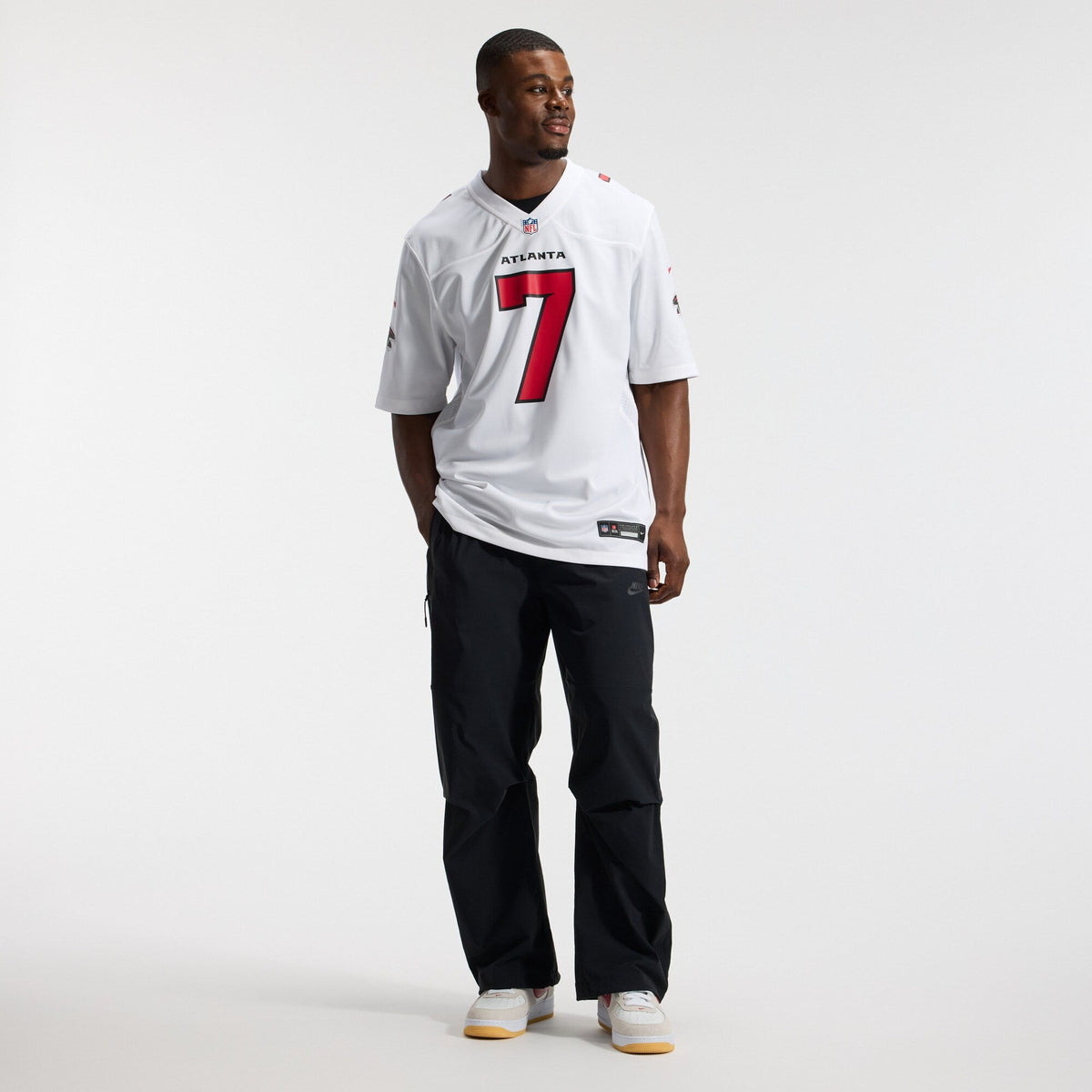 Atlanta Falcons Bijan Robinson White Game Football Jersey